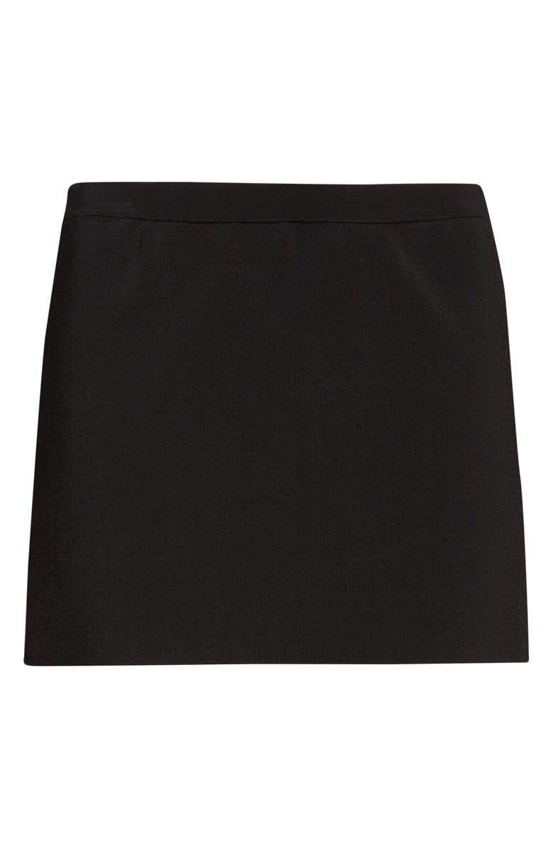 Alexander Wang Logo Vent Miniskirt, Alternate, color, Black