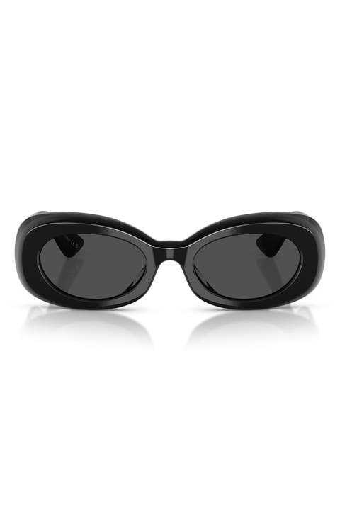 x KHAITE 51mm Oval Sunglasses