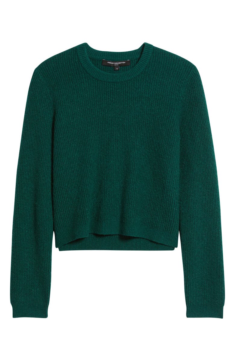 French Connection Vhari Rib Knit Top, Alternate, color, Evergreen