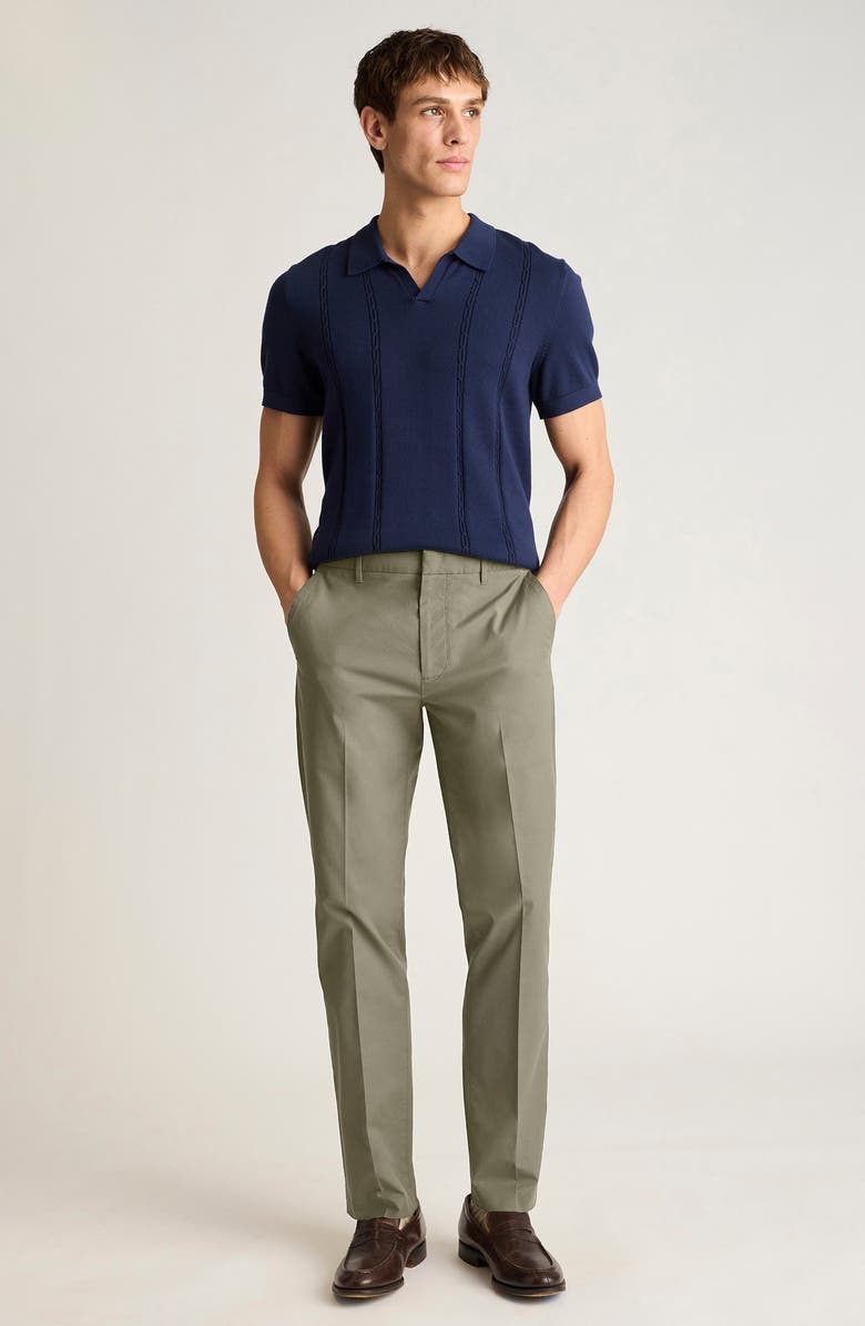 Bonobos Weekday Warrior Slim Fit Dress Pants, Alternate, color, Wednesday Olive Basketweave