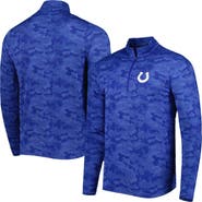 ANTIGUA Men's Antigua Royal Indianapolis Colts Brigade Quarter-Zip Sweatshirt