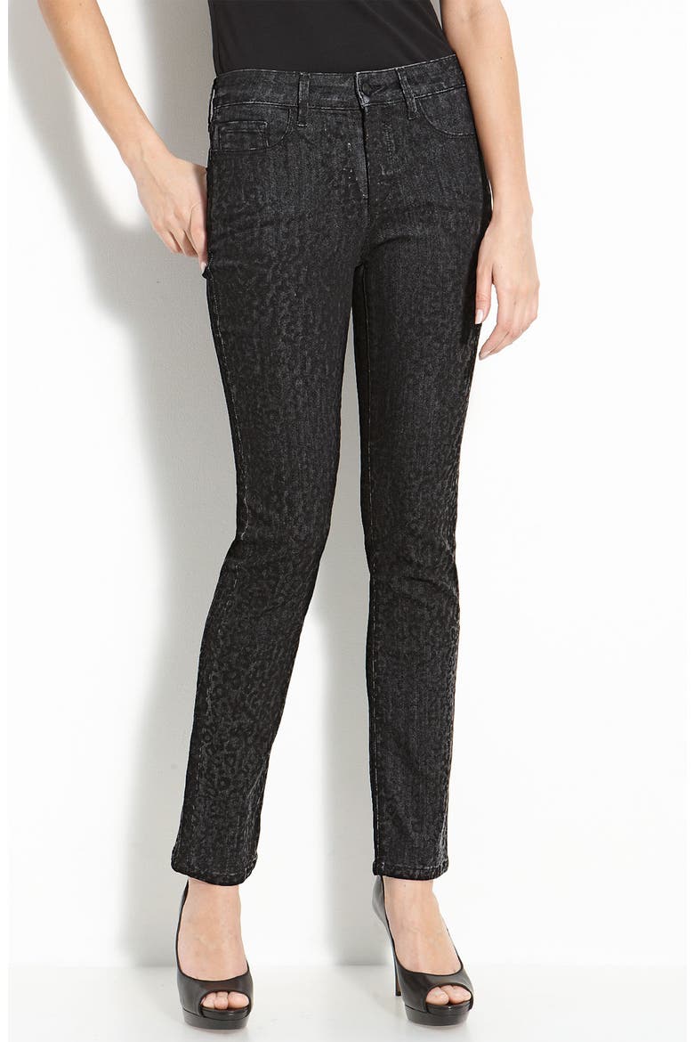 Not Your Daughter's Jeans® 'Sheri' Cheetah Print Skinny Stretch Jeans, Alternate, color, GREY MULTI