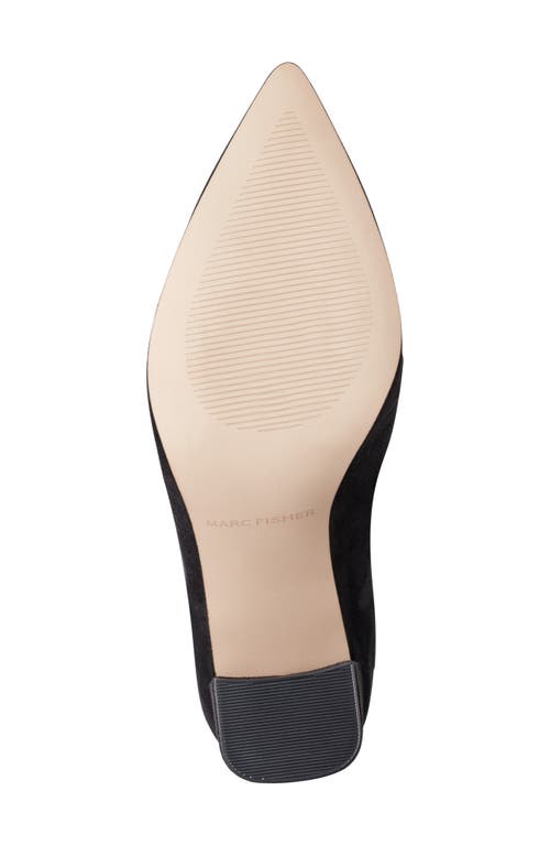 Marc Fisher Pointed Toe Knee High Boot In Black