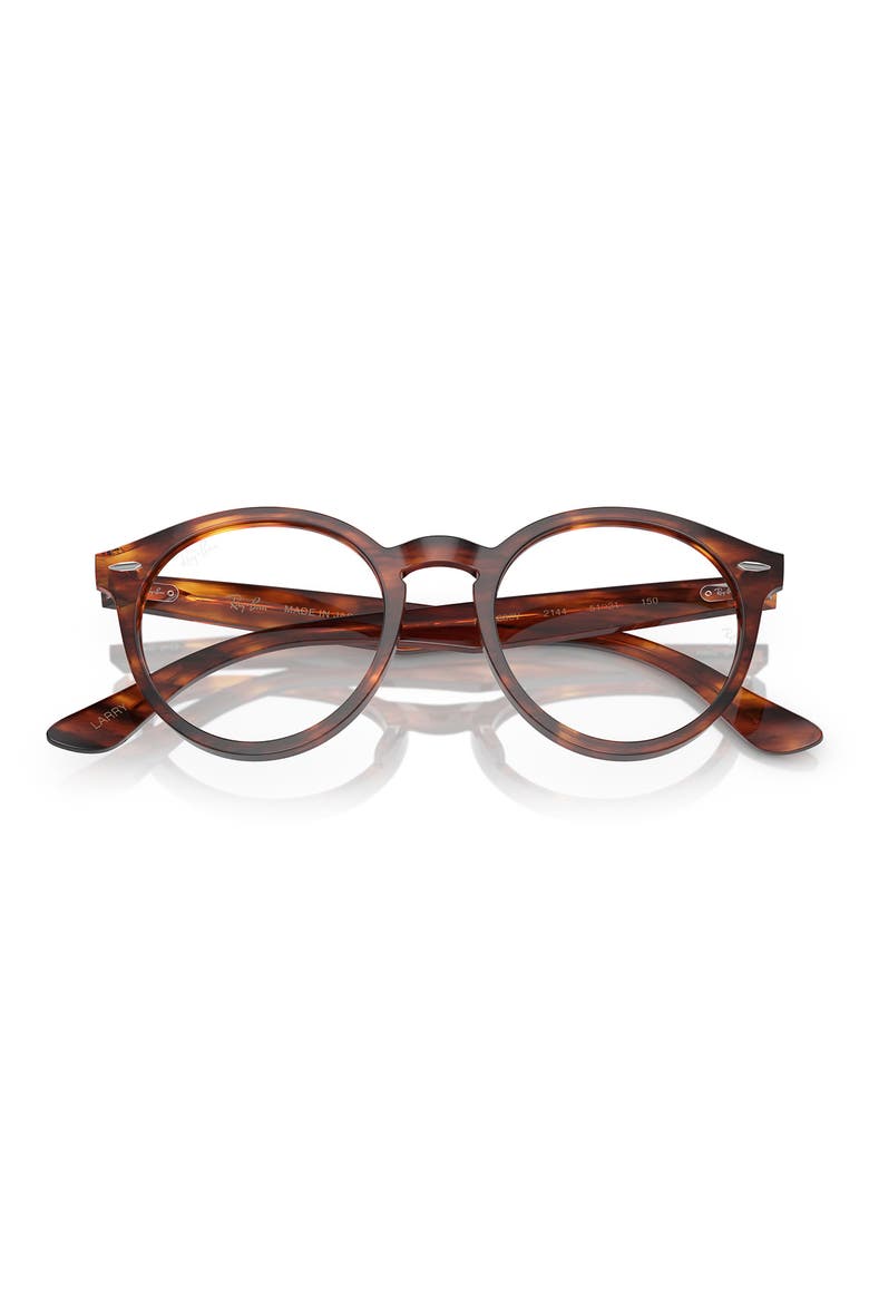 49mm Round Optical Glasses, Alternate, color, STRIPED HAVANA