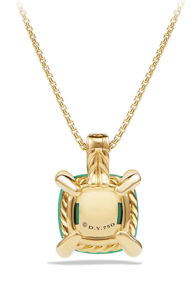 Châtelaine Pendant Necklace with Diamonds, Alternate, color, CHRYSOPRASE