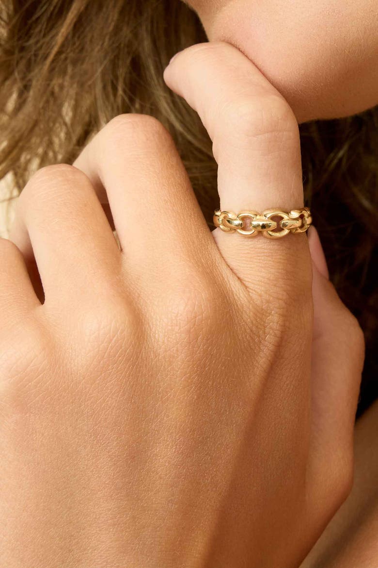 14K Yellow Gold Penthouse Ring, Alternate, color, Yellow Gold