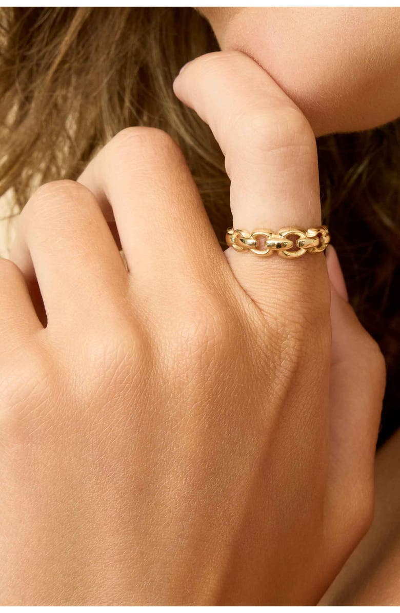 Oradina 14K Yellow Gold Penthouse Ring, Alternate, color, Yellow Gold