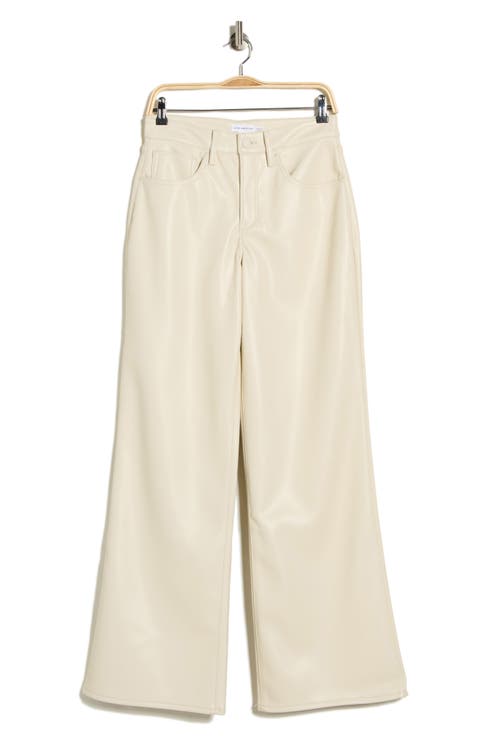 Good Ease Faux Leather Wide Leg Pants