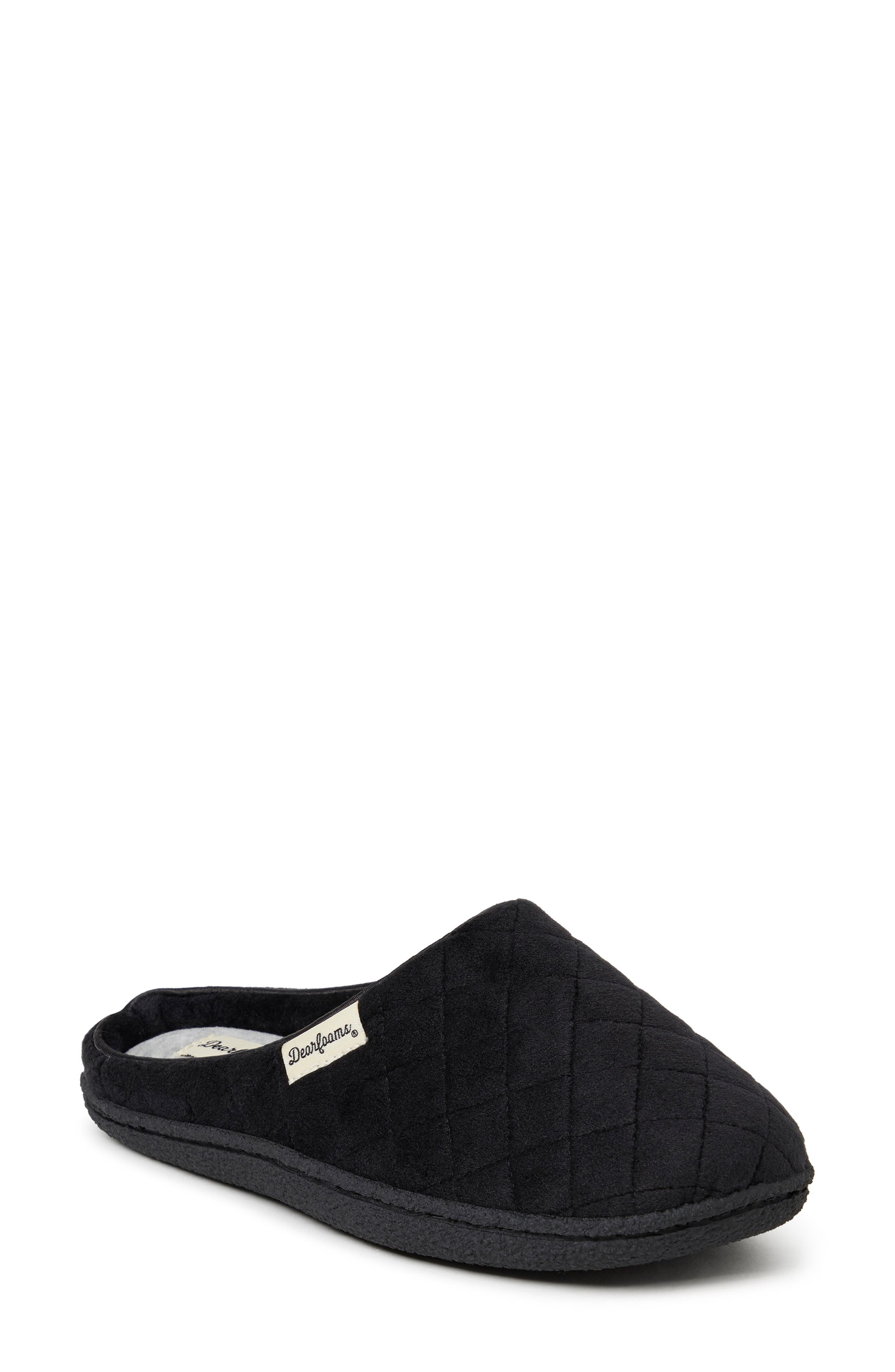 DEARFOAMS Velour Clog Slipper, Main, color, 