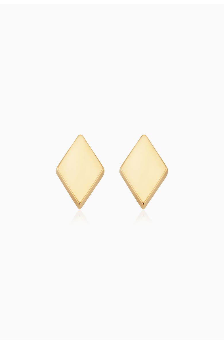 Oradina 14K Gold Sweet Diamond Studs, Alternate, color, Yellow Gold