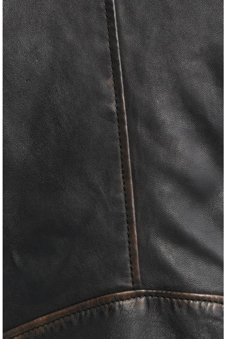 Roxanne Studded Leather Moto Jacket, Alternate, color, VINTAGE BLACK