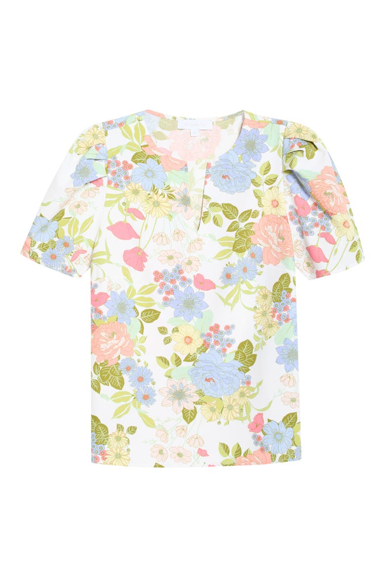 Kayla Floral Print Top, Alternate, color, CREAM-MULTI