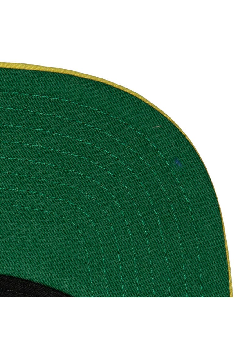 Men's Mitchell & Ness Black/Gold Iowa Hawkeyes 2-Tone 2.0 Snapback Hat, Alternate, color, Black