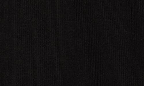 Max Studio Corduroy Knit Top In Black
