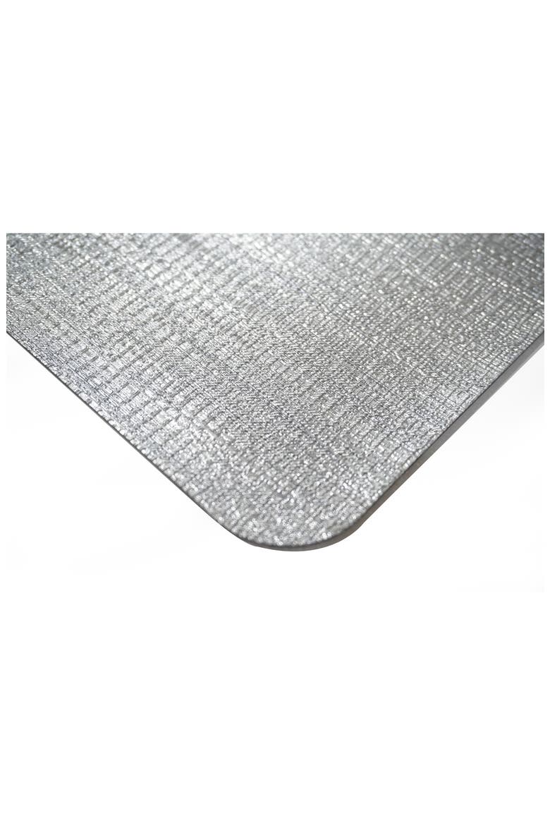 Metallic Set of 8 Placemats, Alternate, color, SILVER