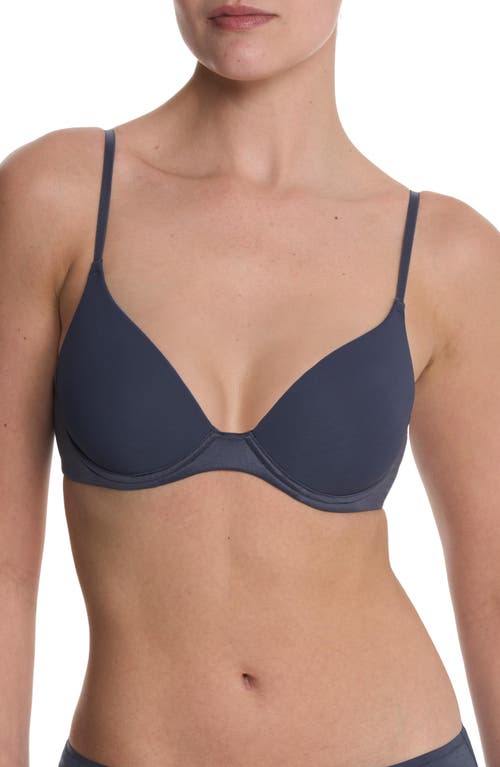 Natori Soft Focus Comfort Convertible Demi T-shirt Bra In Blue