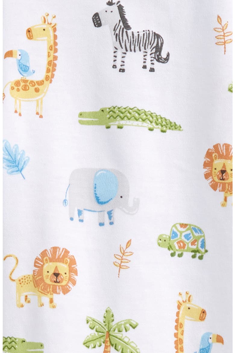 Summer Safari Zip Footie, Alternate, color, MULTI
