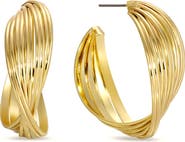 EYE CANDY LOS ANGELES Georgia Swirl Hoop Earrings