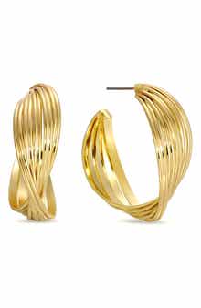 EYE CANDY LOS ANGELES Georgia Swirl Hoop Earrings