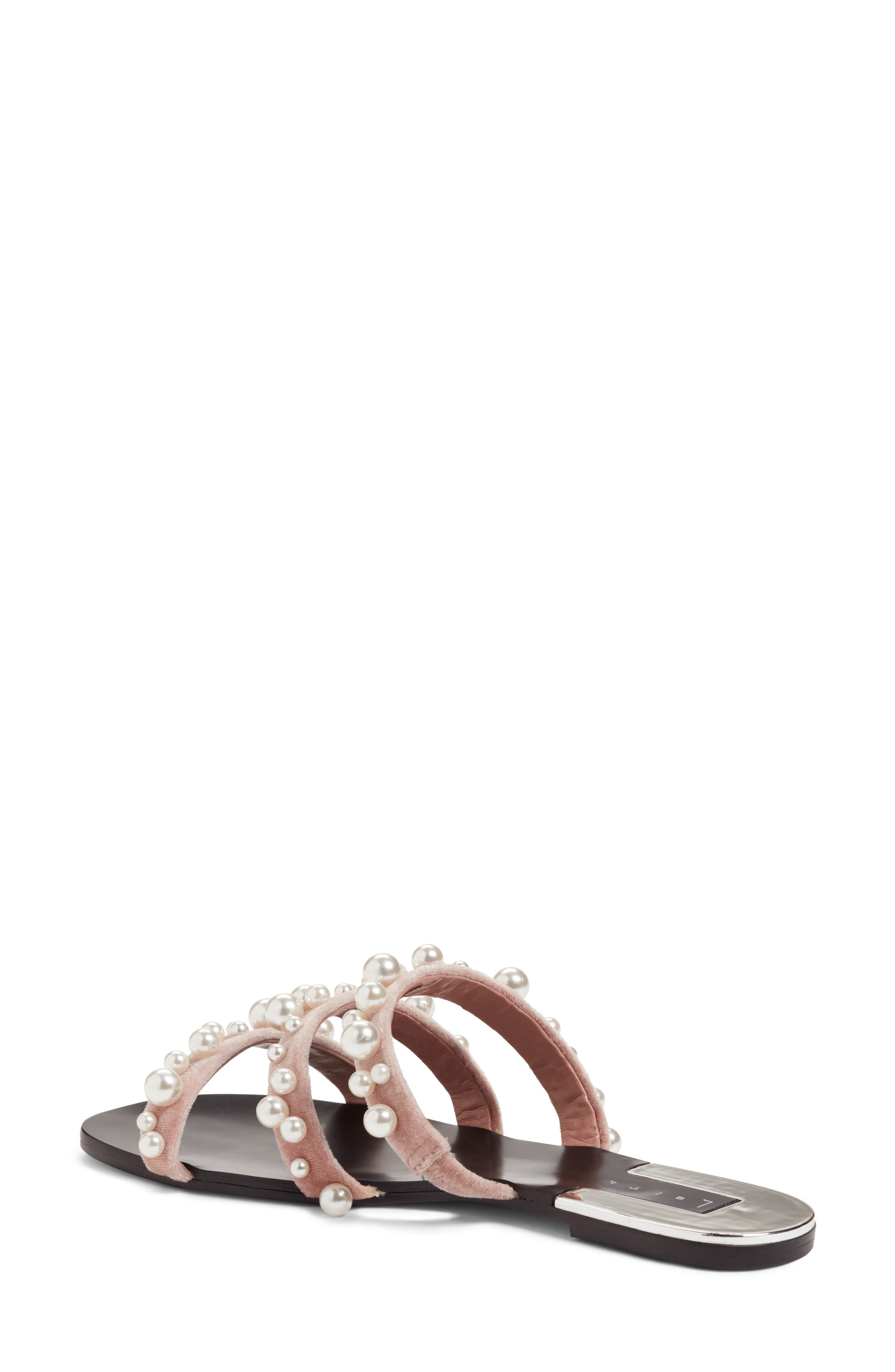 Leith Stunner Embellished Strappy Slide Sandal, Alternate, color, 