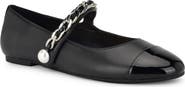 Nine West Platy Mary Jane Cap Toe Flat