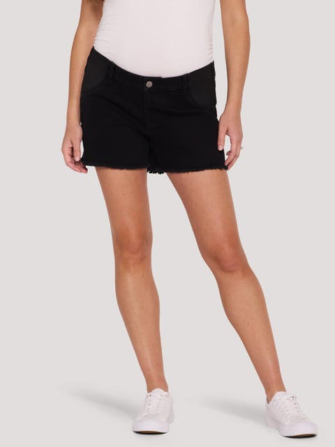 Under the Belly  Cut Off Denim Maternity Short