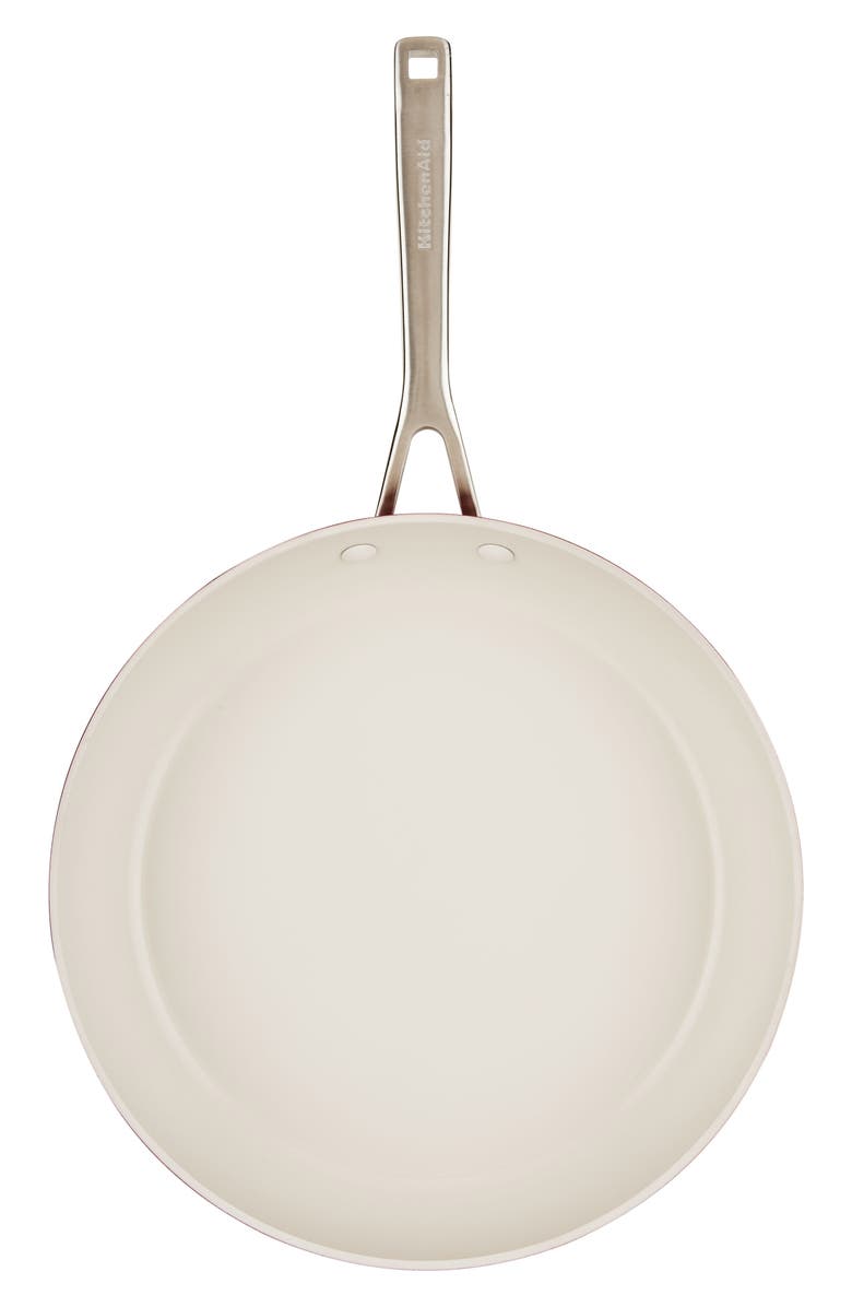 KITCHENAID 12.25-Inch Hard Anodized Ceramic Nonstick Fry Pan, Alternate, color, Red