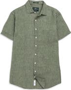 Rodd & Gunn Palm Beach Sports Fit Short Sleeve Linen Button-Up Shirt