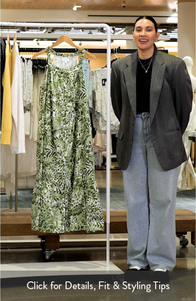 Irenan Leaf Zelie Cotton Midi Dress, sales video thumbnail
