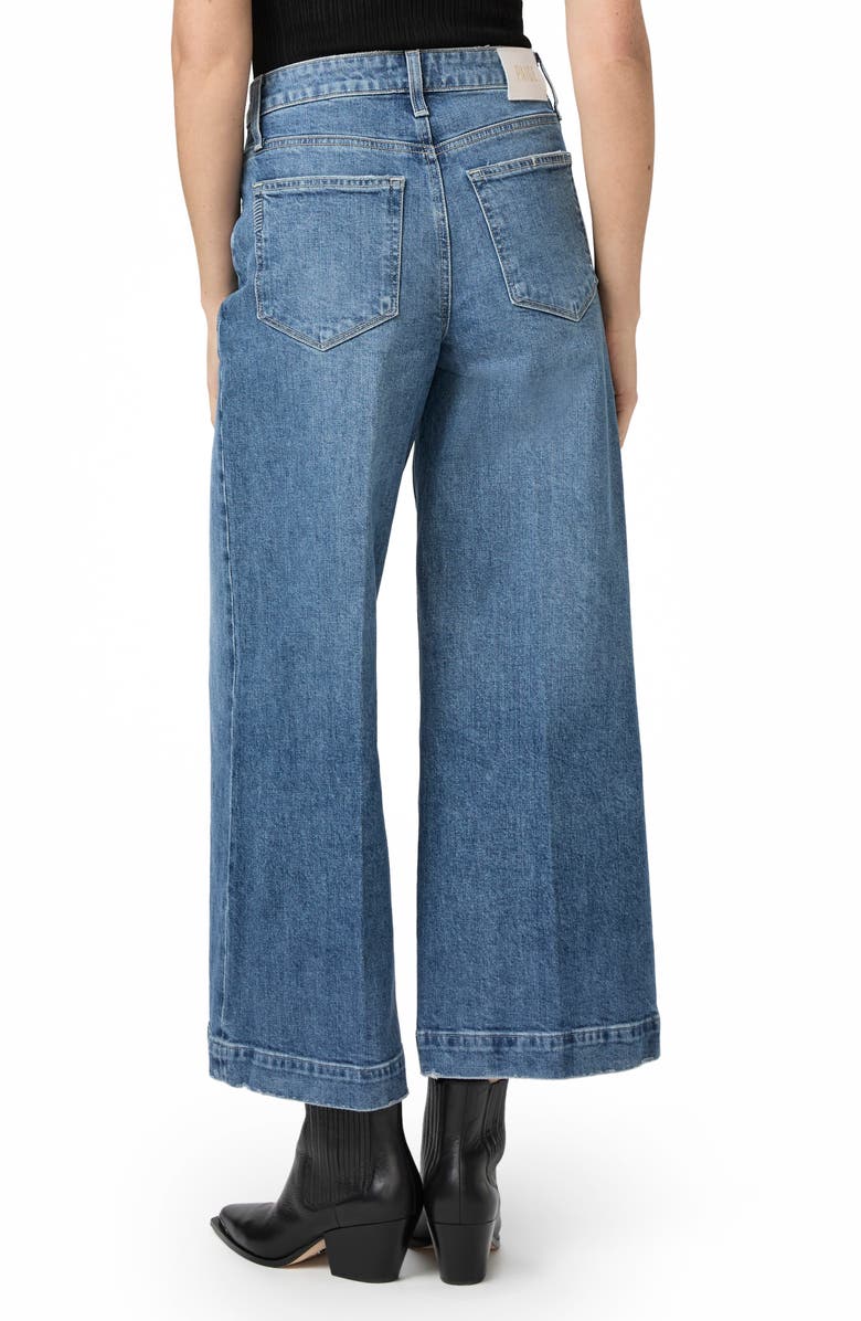 PAIGE Harper High Waist Ankle Wide Leg Jeans, Alternate, color, Wings