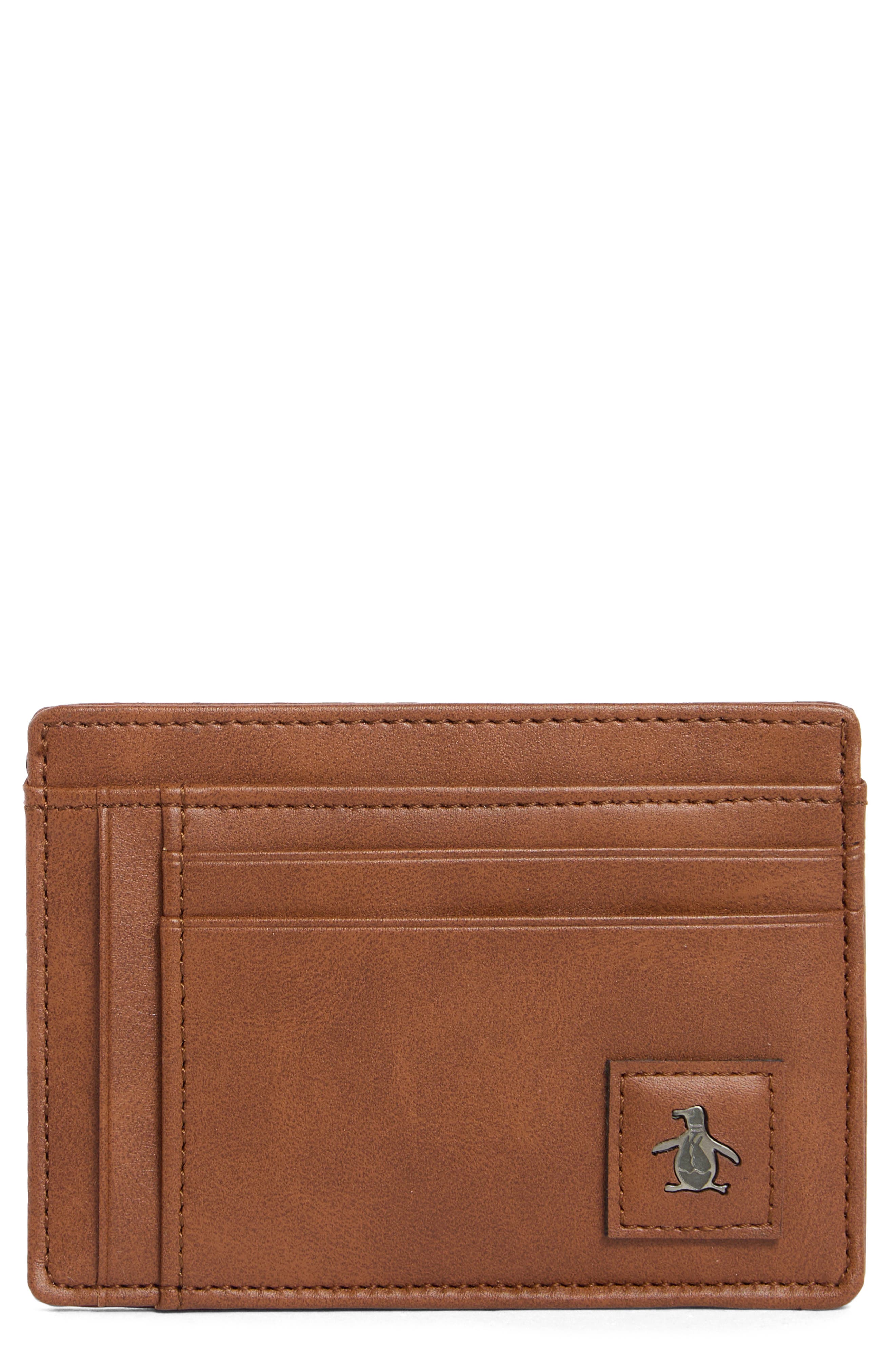 Original Penguin Logo Patch Card Case