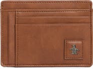 Original Penguin Logo Patch Card Case