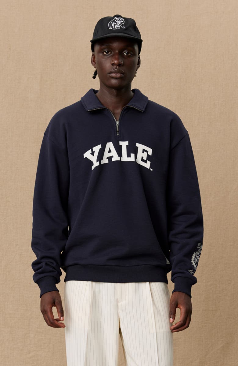 Les Deux Yale Logo Graphic Sweatshirt, Alternate, color, 