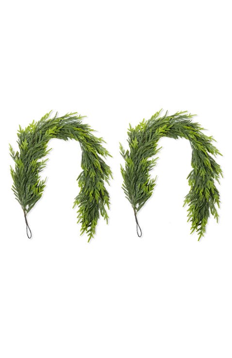 Set of 2 Artificial Christmas PE Dripping Garland