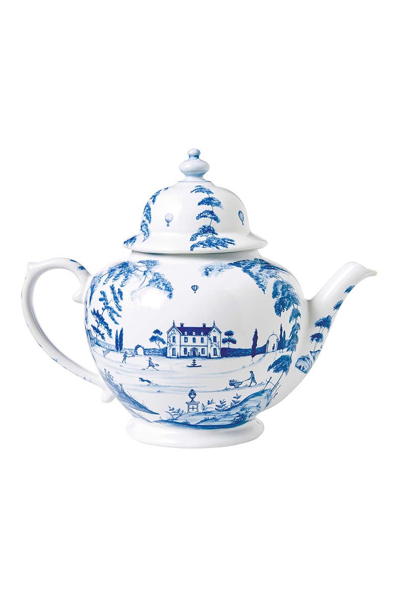 Country Estate Teapot, Alternate, color, DELFT BLUE