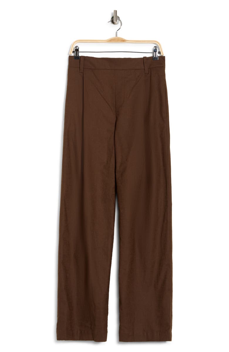 Vince Pleated Pull-On Pants, Alternate, color, Argan
