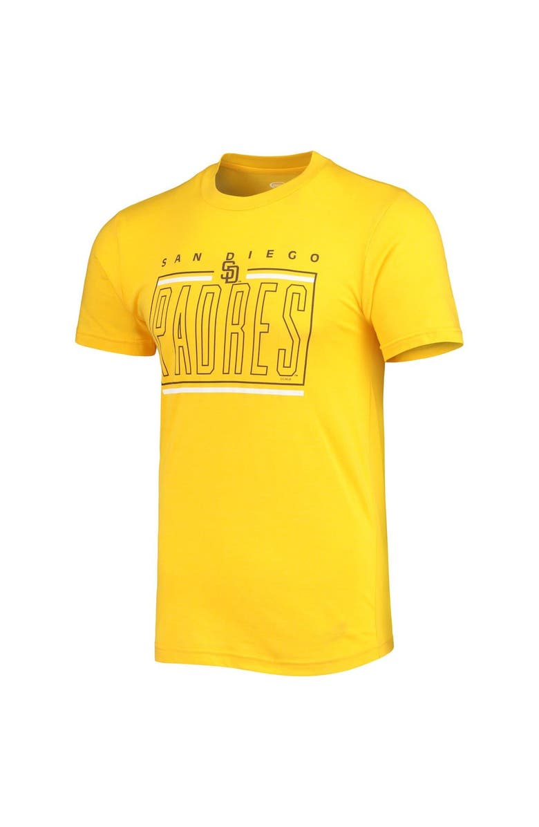 CONCEPTS SPORT Men's Concepts Sport Brown/Gold San Diego Padres Meter T-Shirt and Shorts Sleep Set, Alternate, color,