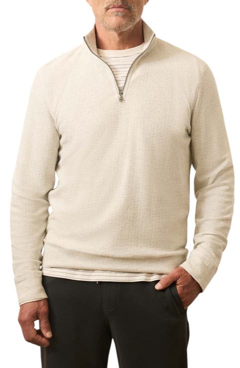 Texture Quarter Zip Pullover