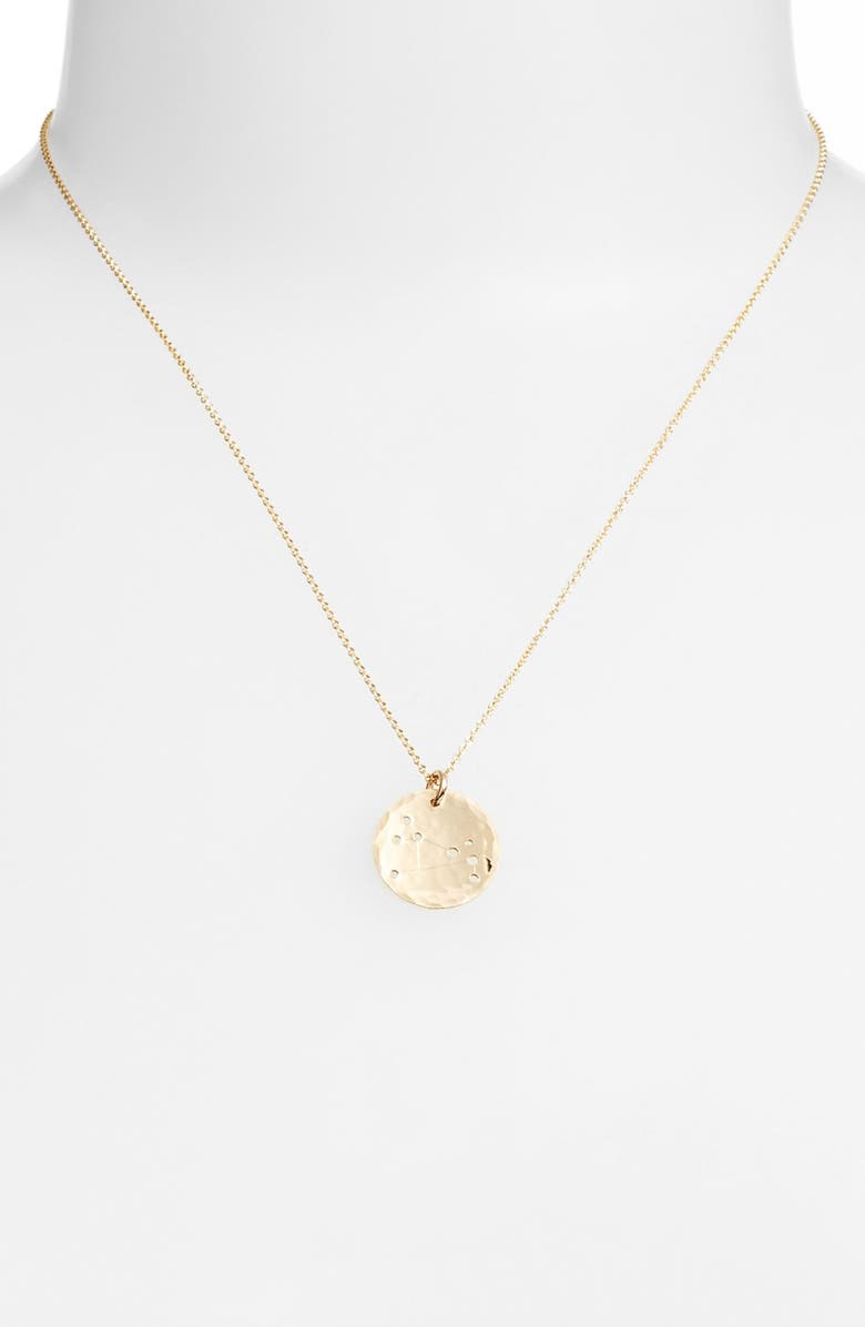 Nashelle Ija 'Small Zodiac' 14k-Gold Fill Necklace, Alternate, color, 