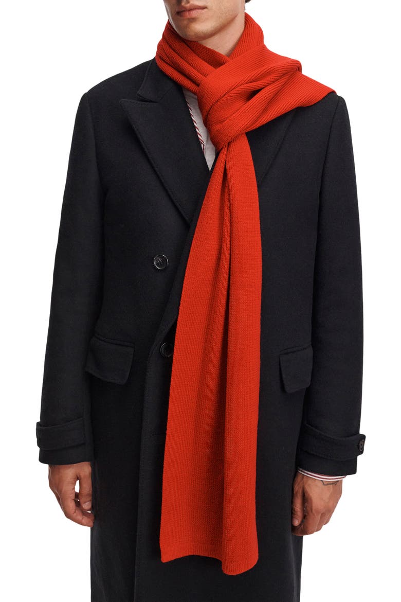 Brooks Wool Scarf, Main, color, RED