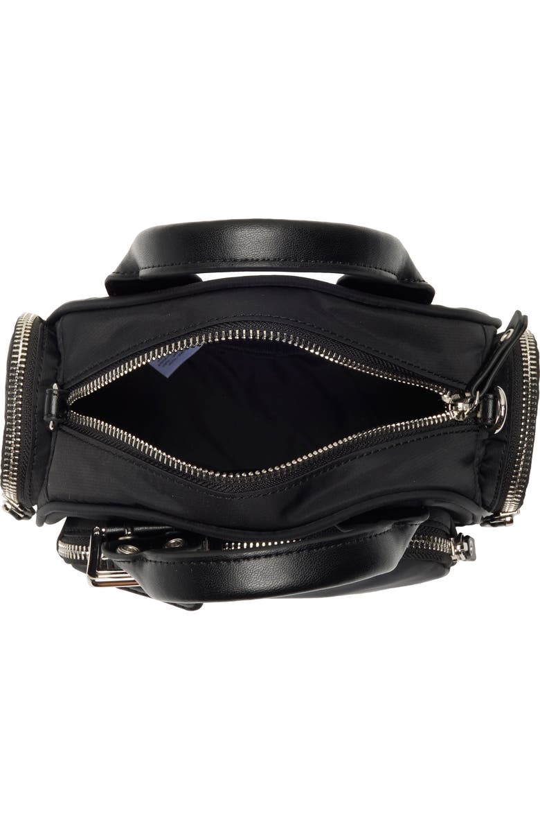 Ganni Small Bucky Polochon Crossbody Bag, Alternate, color, Black