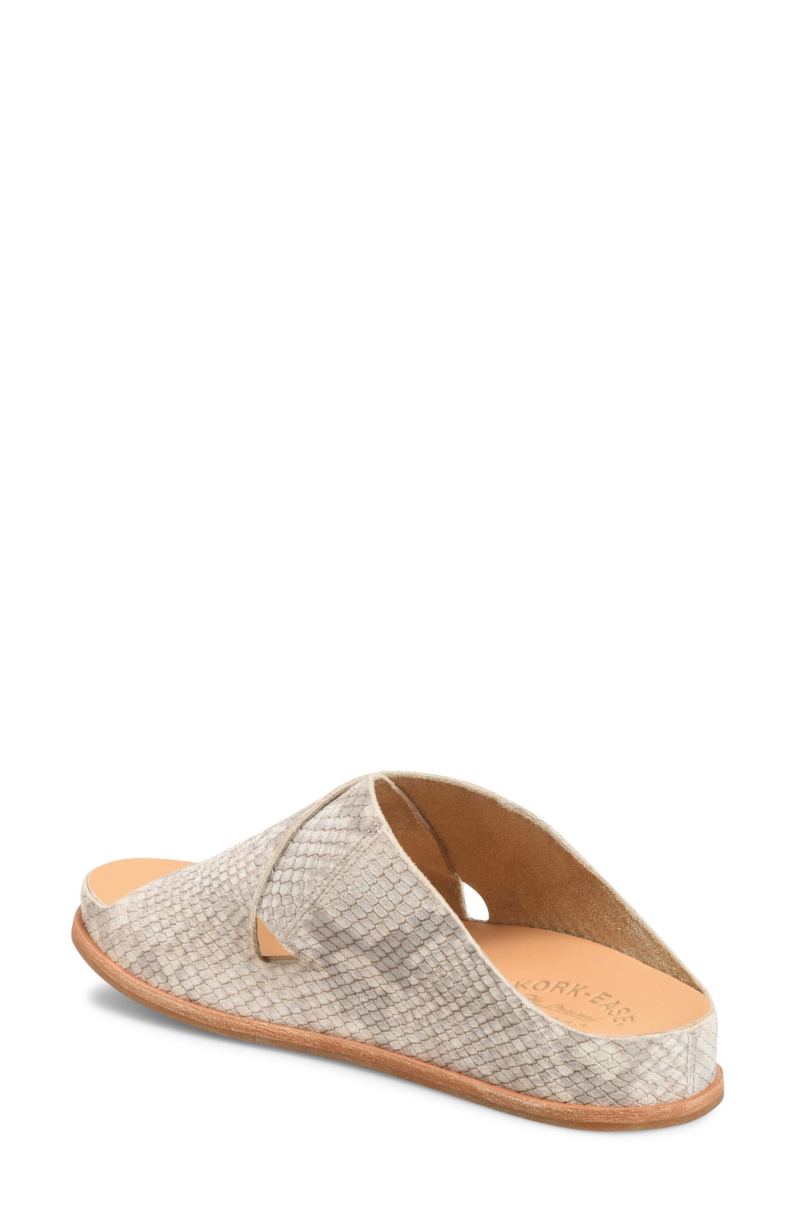 Tutsi Slide Sandal, Alternate, color, TAUPE SNAKE
