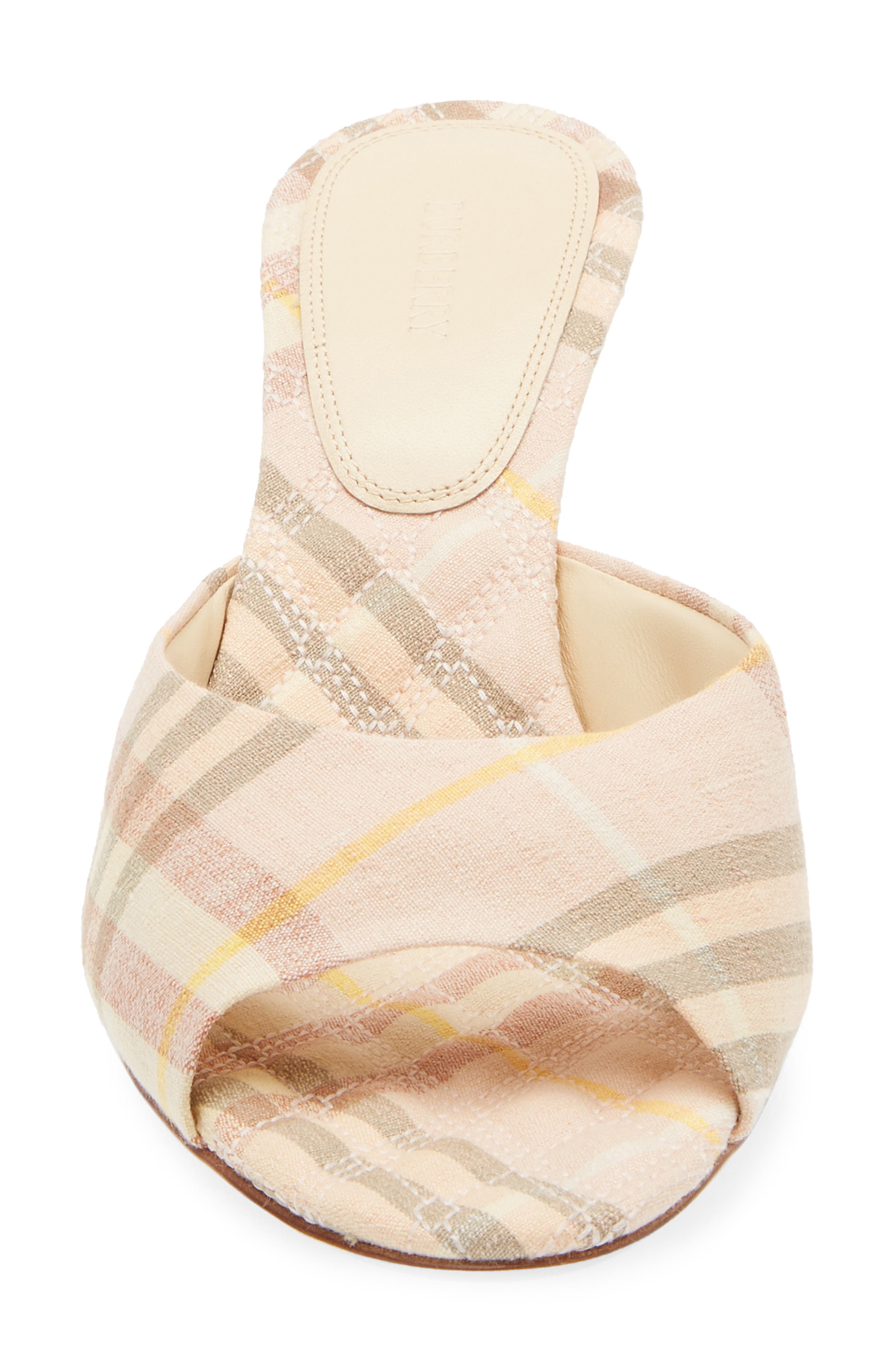 Burberry Mews Check Slide Sandal, Alternate, color, 