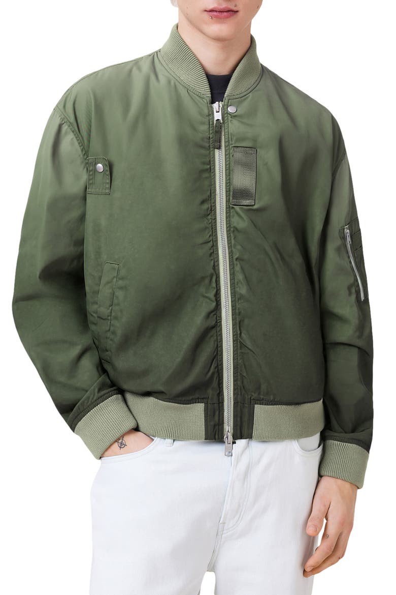 Cascade Bomber Jacket, Main, color, ISLAND GREEN