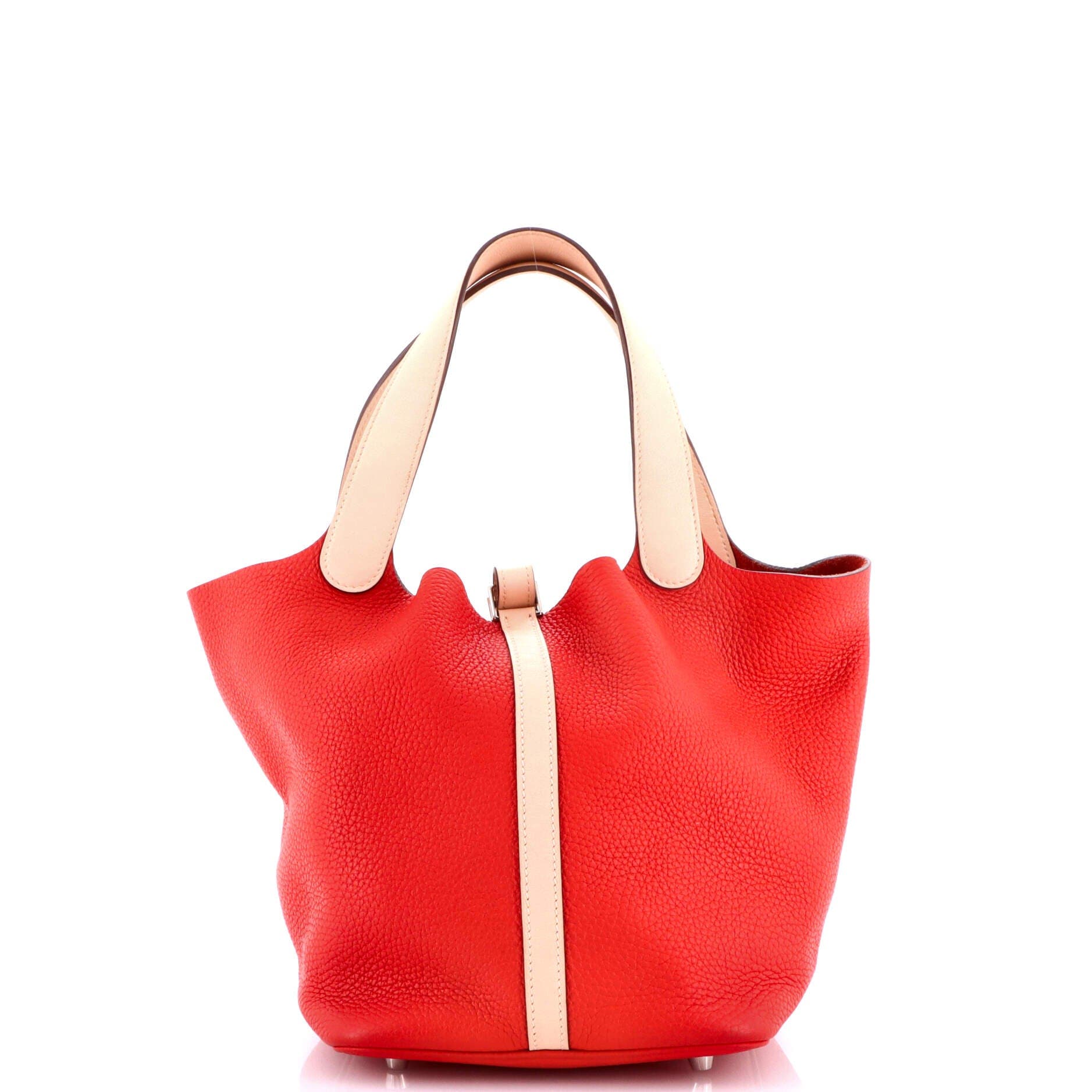 Bicolor Picotin Lock Bag Clemence with Swift MM, Alternate, color, None