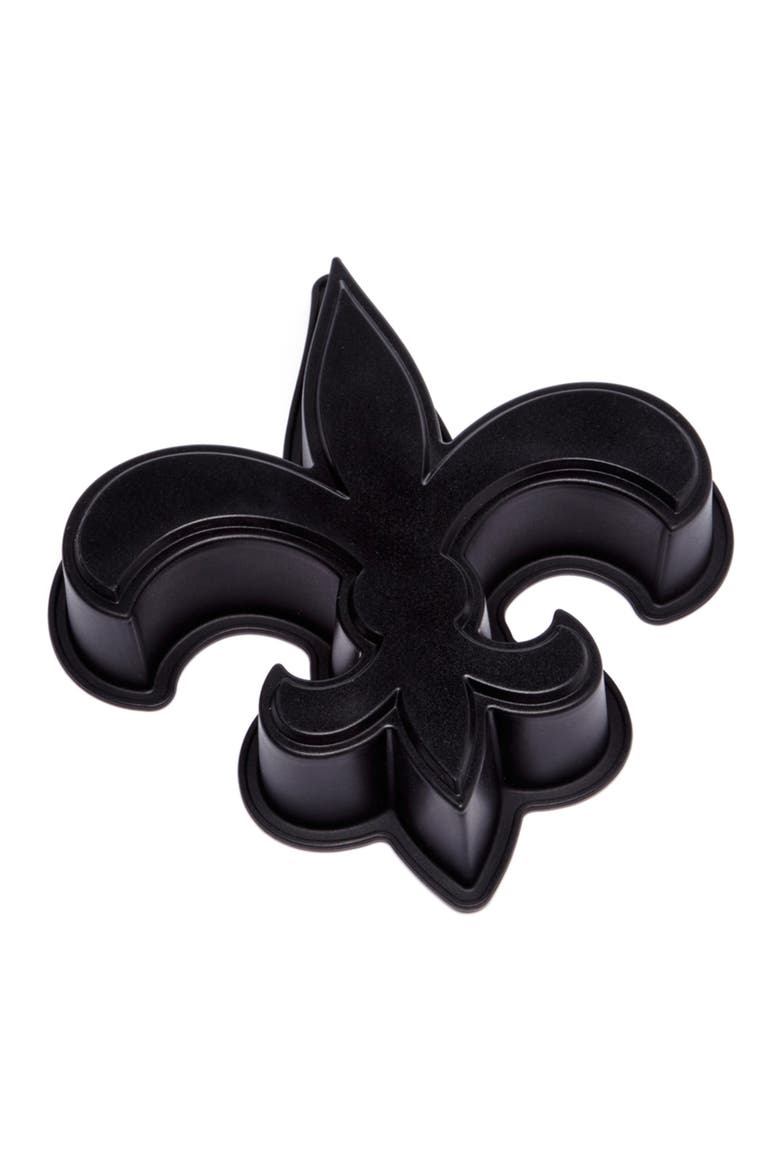 Fleur de Lis Black Cake Pan, Main, color, Black