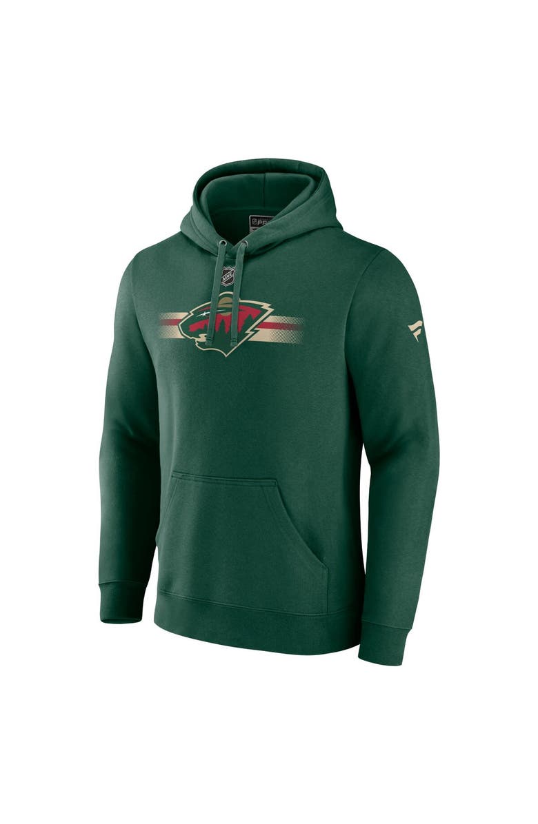 FANATICS Men's Fanatics Green Minnesota Wild Authentic Pro Secondary Pullover Hoodie, Alternate, color, Green
