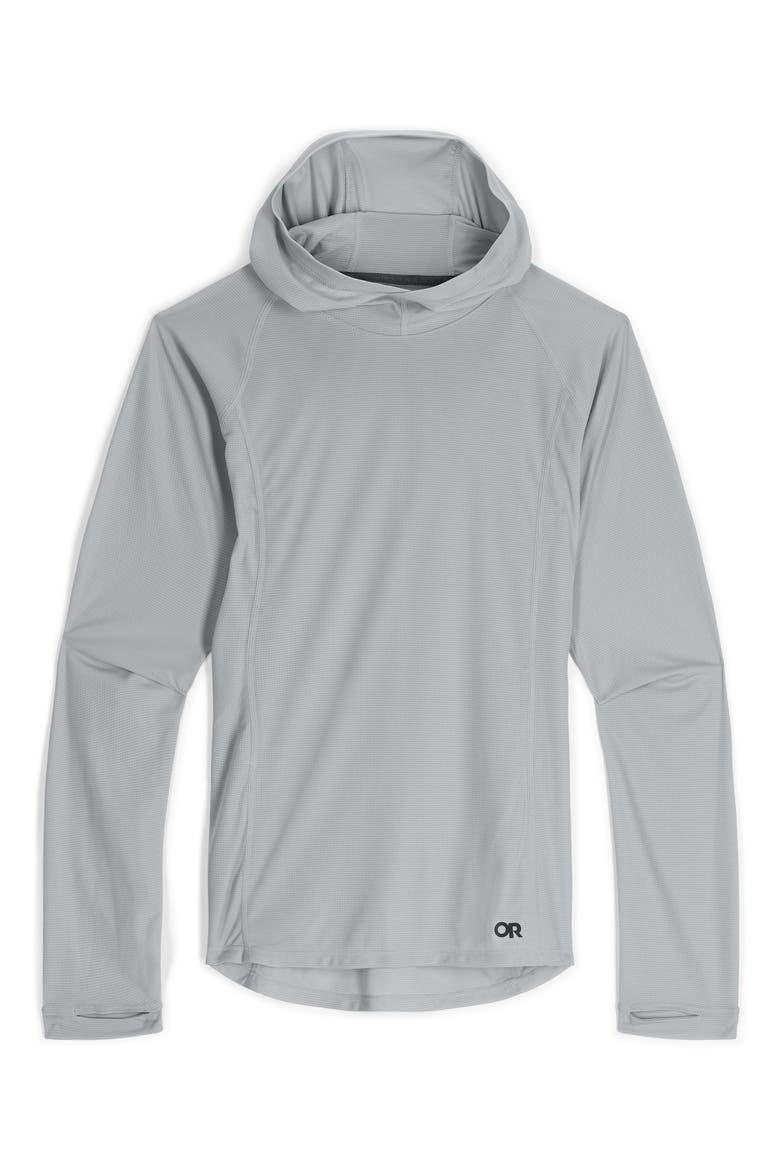 Echo Raglan Sleeve Hoodie, Alternate, color, PEBBLE
