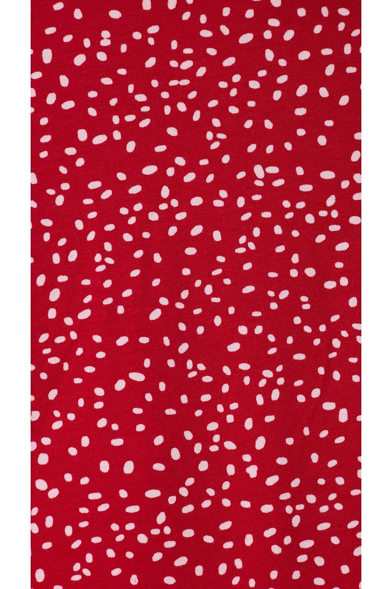 Pima Knit Long Sleeved Short Set, Alternate, color, Confetti Dot Red