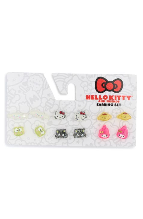 Kids' Hello Kitty & Friends® 6-Pack Stud Earrings